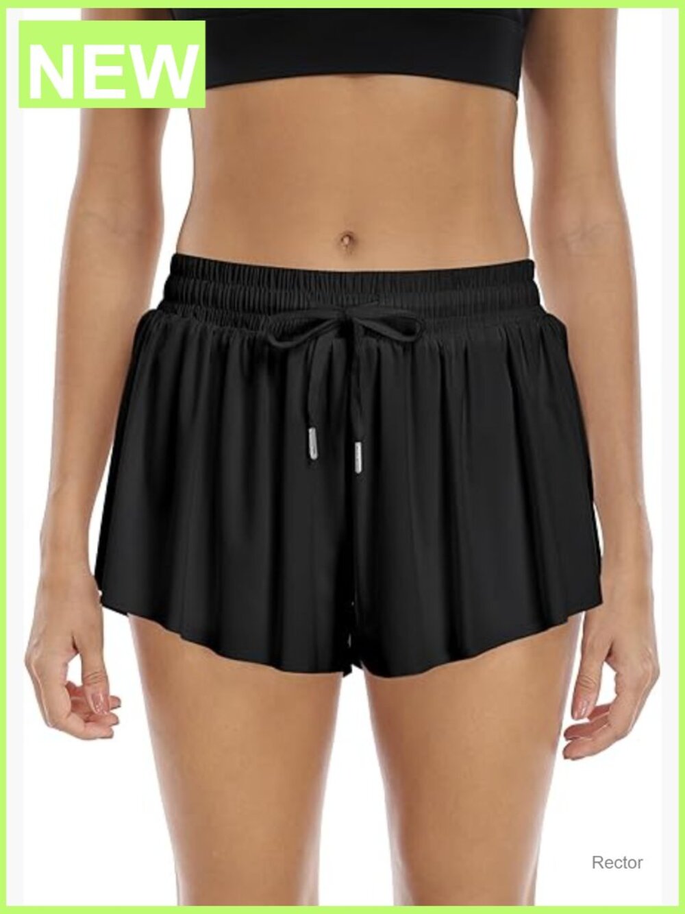 Flowy Butterfly 2 in 1 Athletic Shorts with Pockets